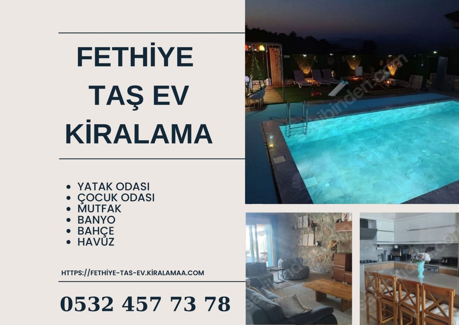 Fethiye Taş Ev Kiralama