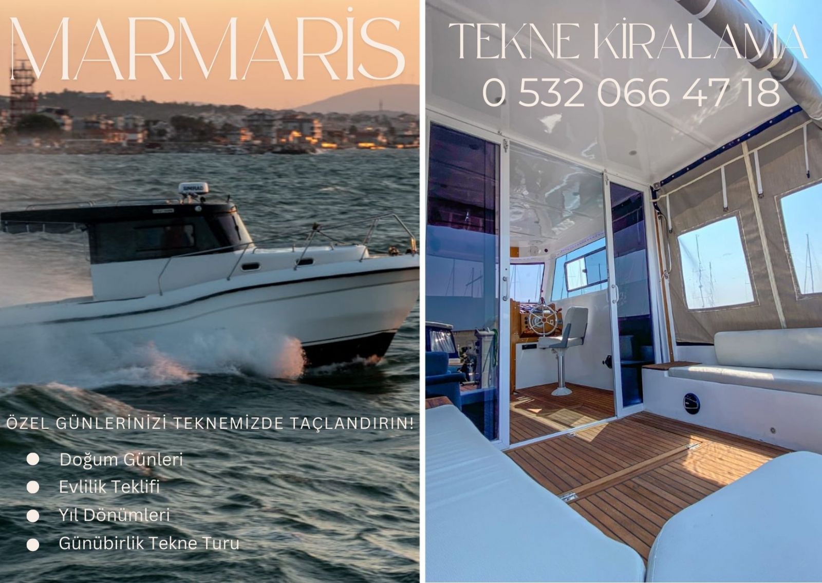 Marmaris Kaptansız Tekne Kiralama