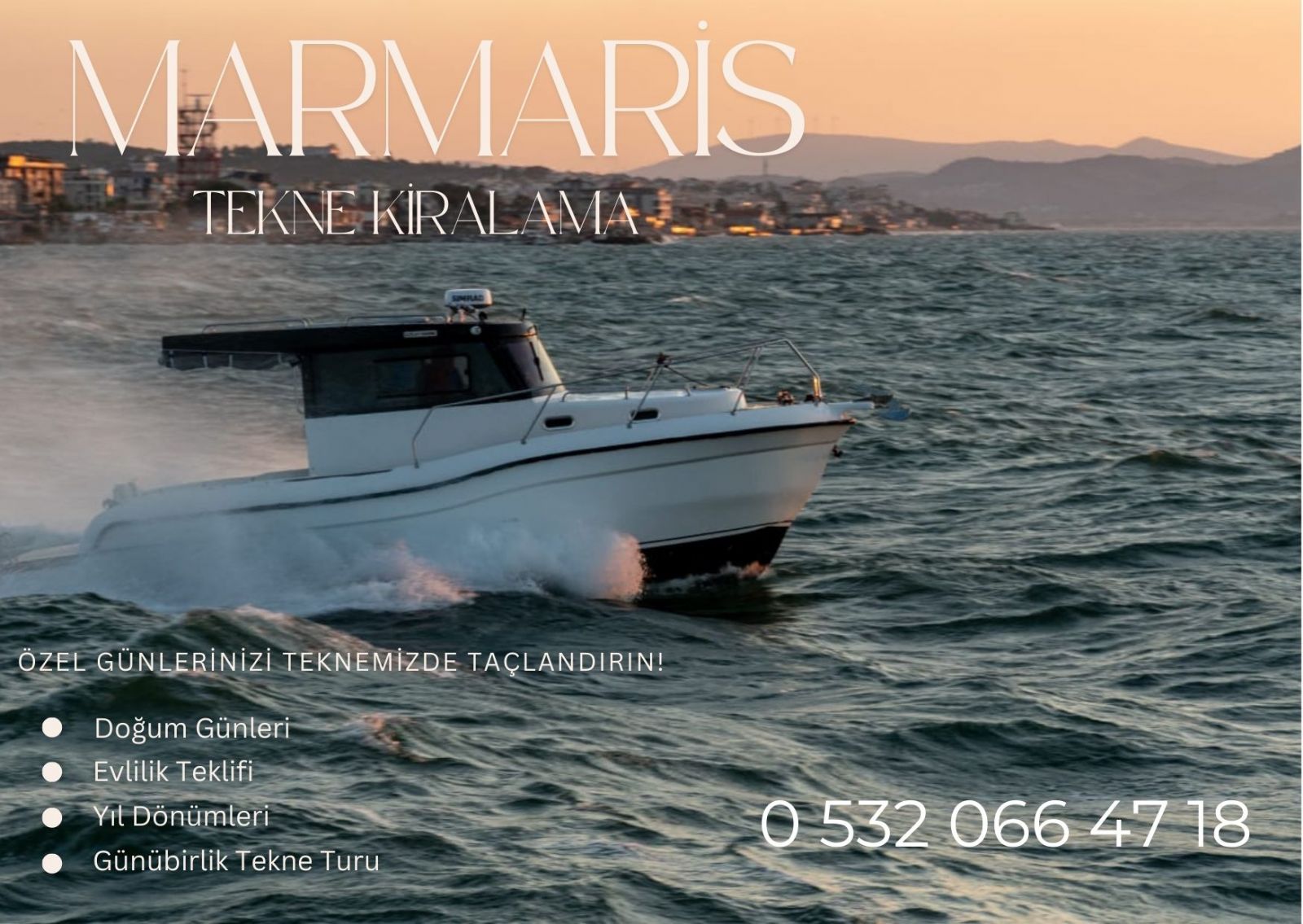 Marmaris Günübirlik Tekne Kiralama