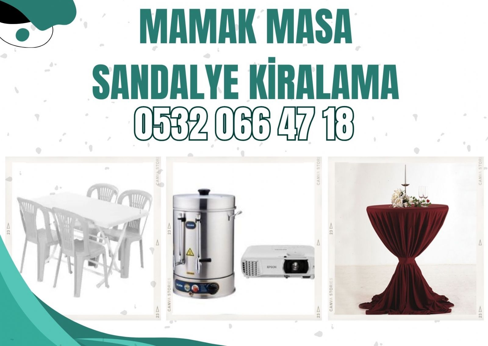 Mamak Masa Sandalye Kiralama